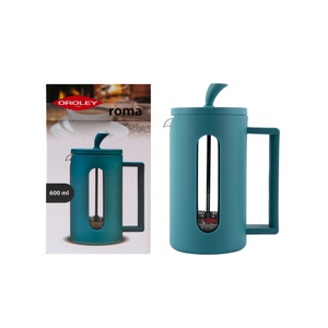 
                  
                    Cargar imagen en el visor de la galería, Cafetera Prensa Francesa Oroley, modelo Roma 600ml, color Celeste
                  
                